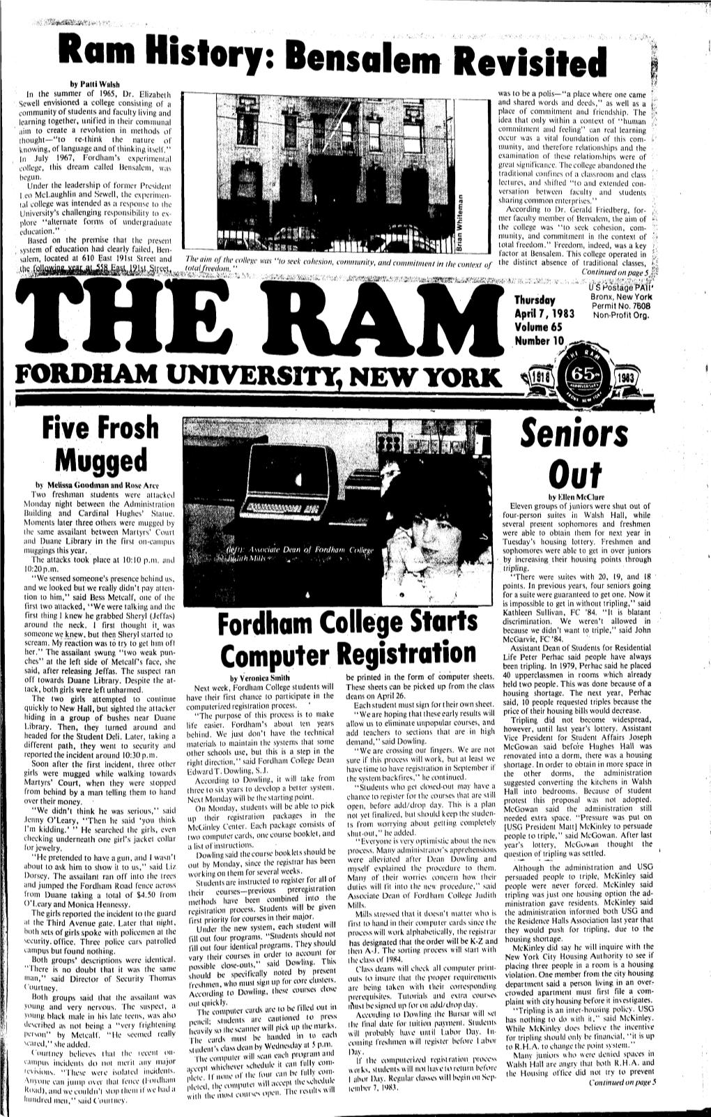 Ram History: Bensalem Revisited Seniors