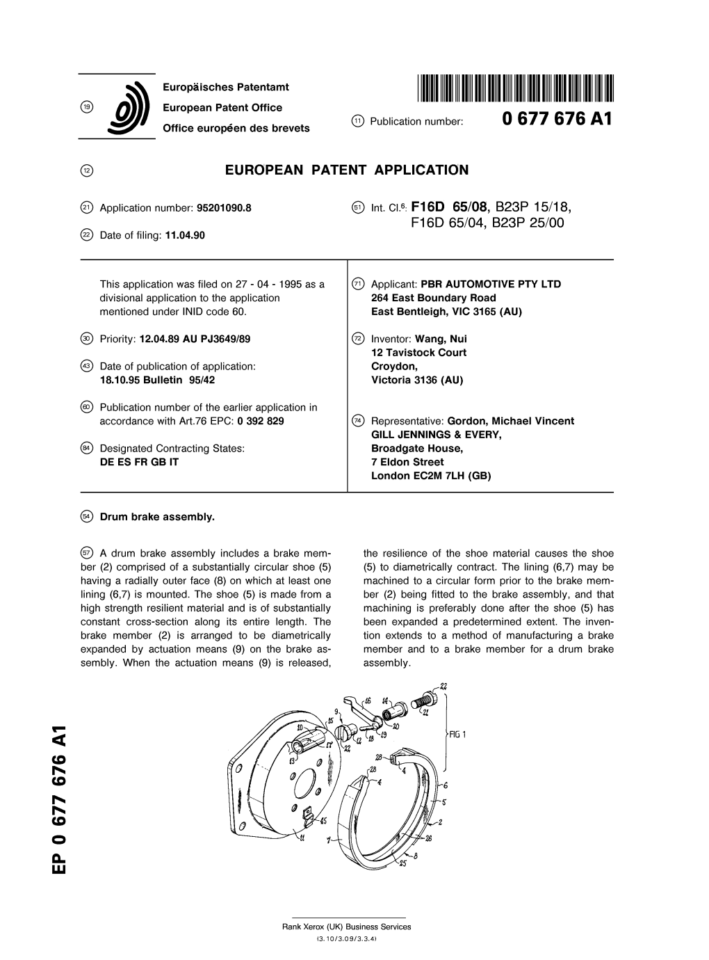 Drum Brake Assembly