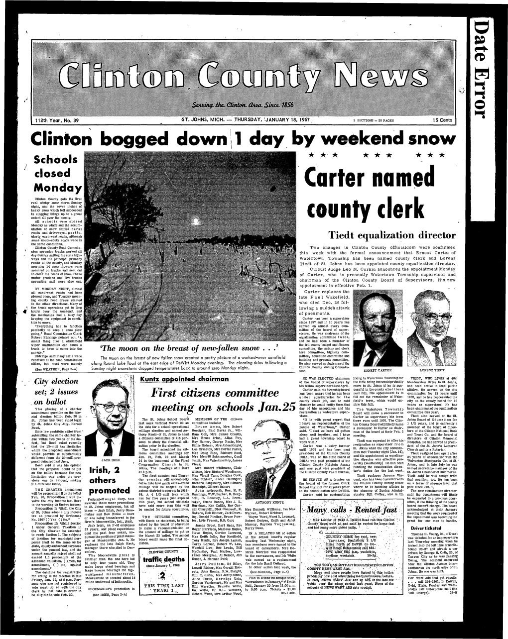 Carter Named County Clerk