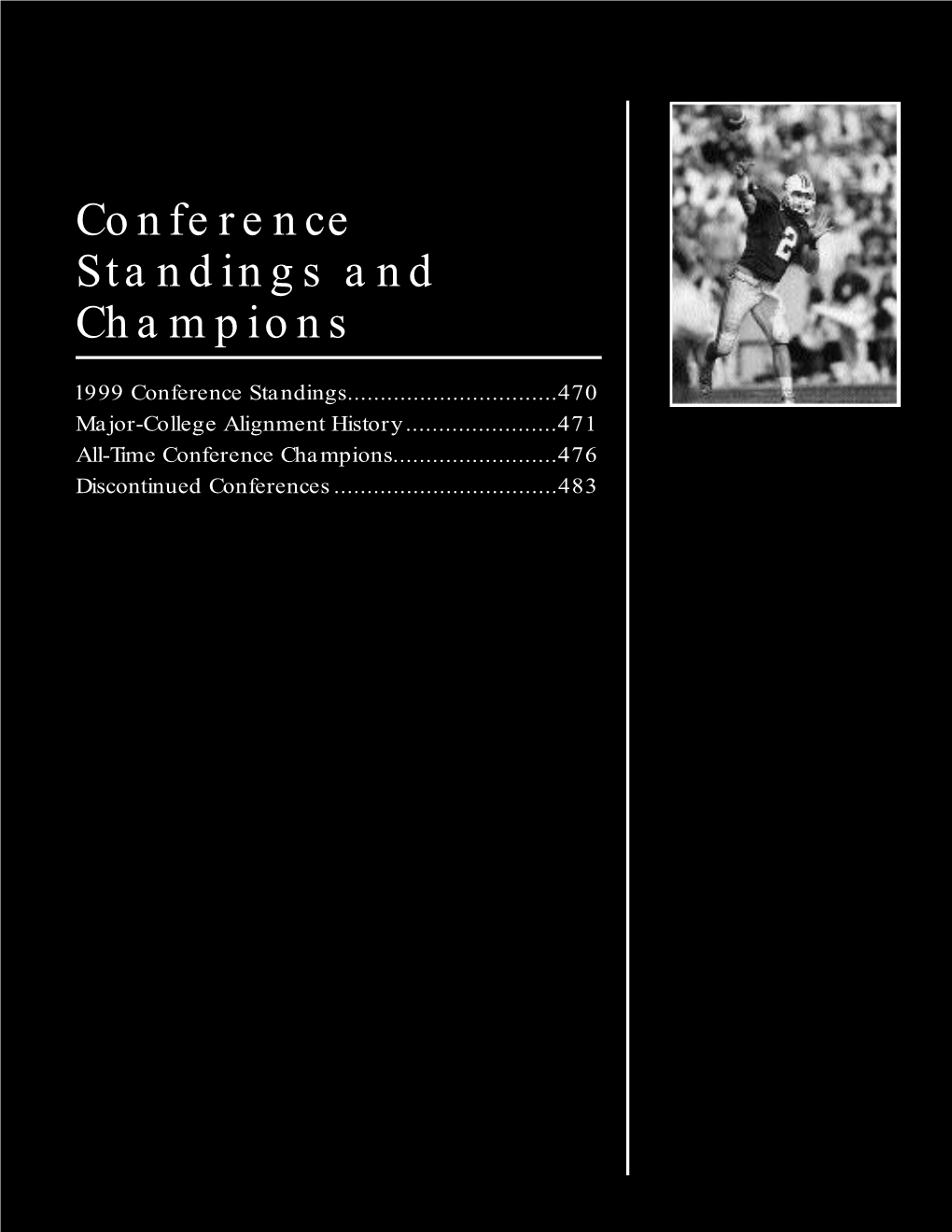 NCAA Football Conference Standings and Champions