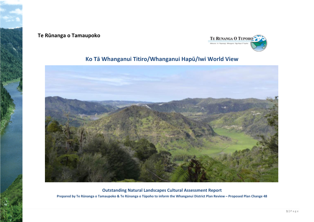 Ko Tā Whanganui Titiro/Whanganui Hapū/Iwi World View