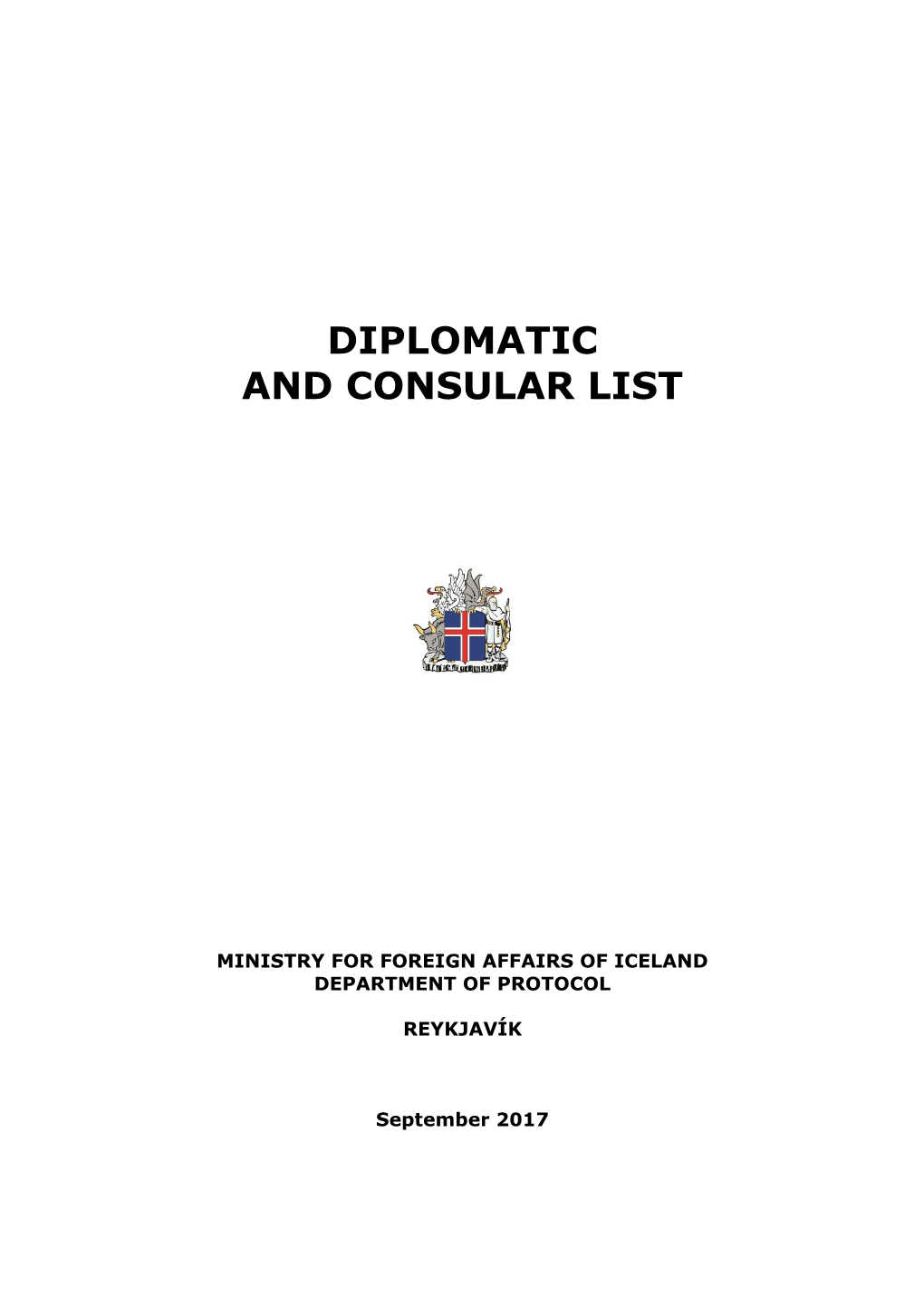 Diplomatic and Consular List