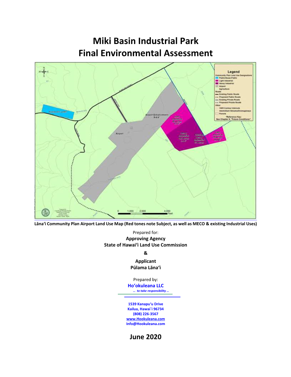 Miki Basin Industrial Park Final Environmental Assessment