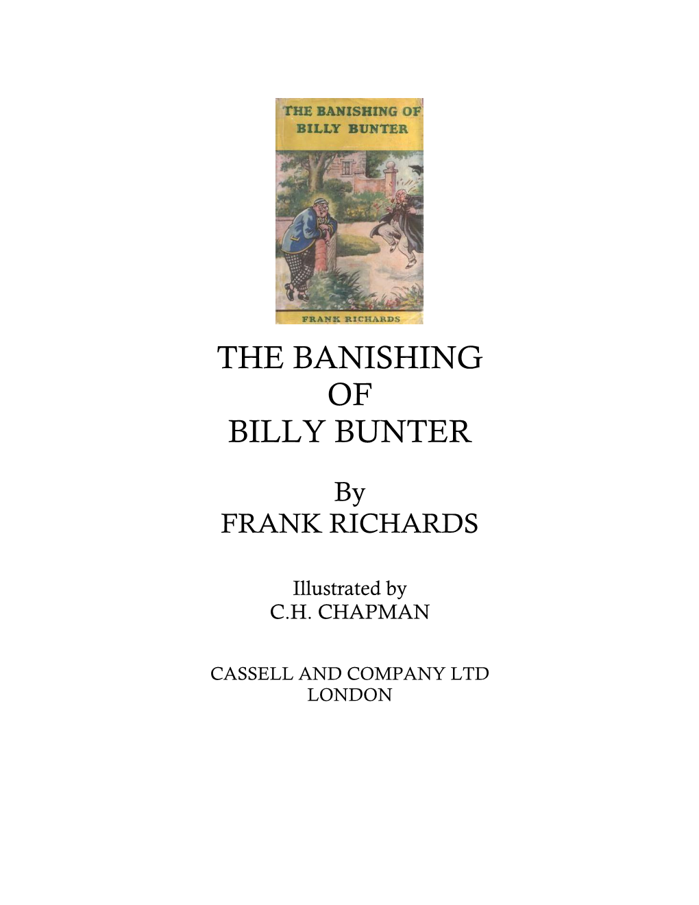 The Banishing of Billy Bunter