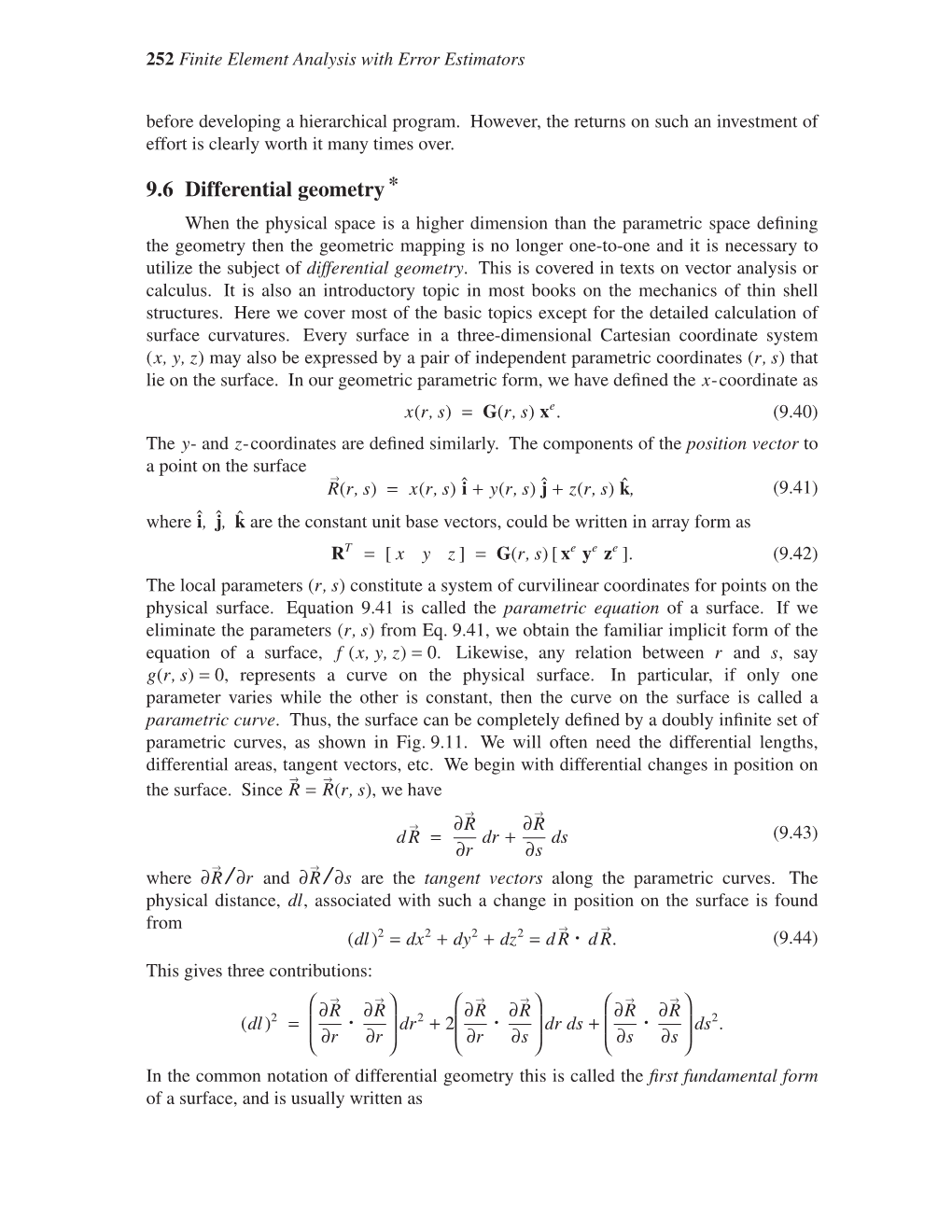 9.6 Differential Geometry*