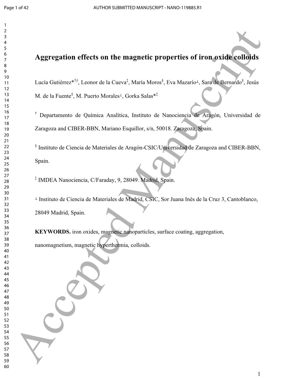 Aggregation Effects on the Magnetic Properties of Iron Oxide Colloids