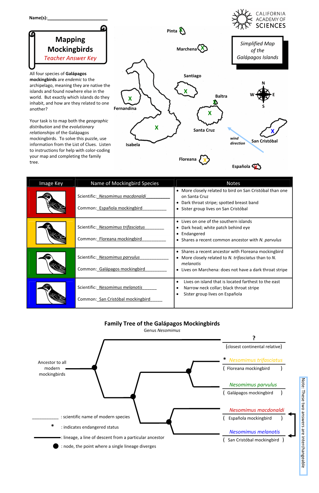 Mapping Mockingbirds