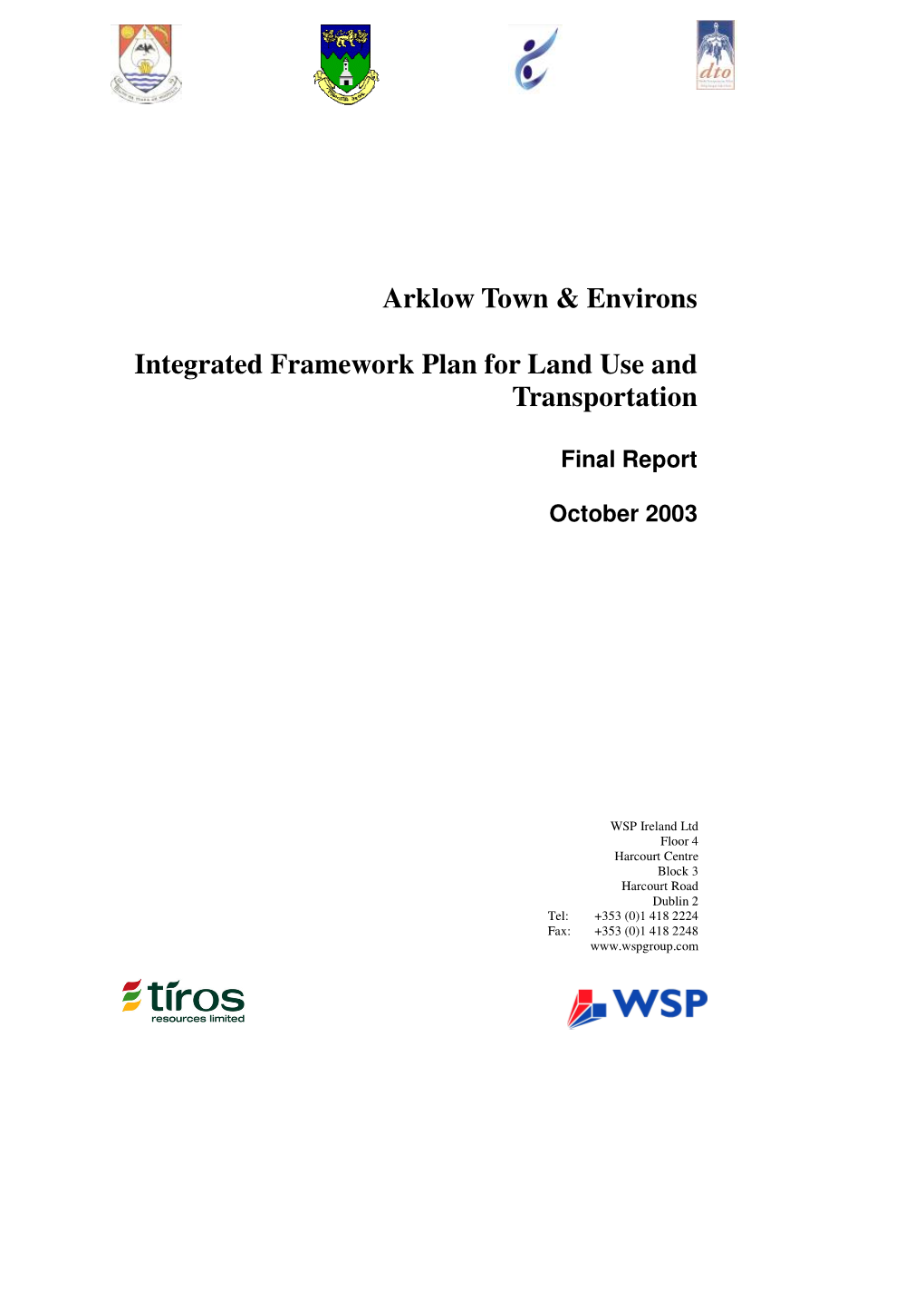 Arklow Town & Environs Integrated Framework Plan for Land Use And
