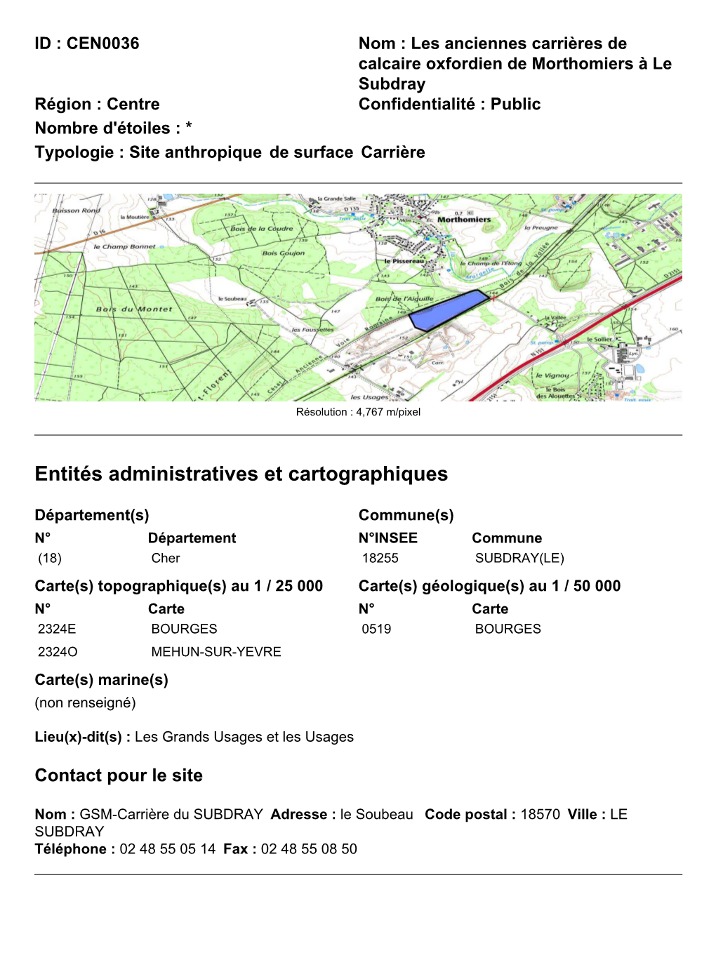 Les Anciennes Carrières De Calcaire Oxfordien De