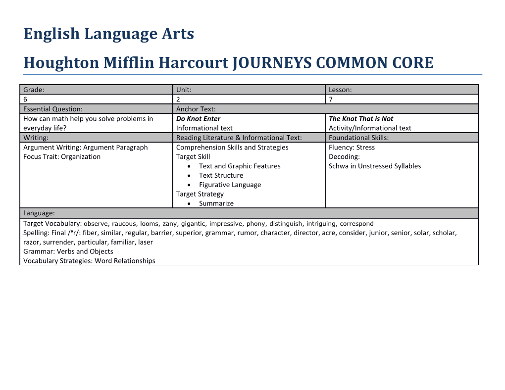 Houghton Mifflin Harcourt JOURNEYS COMMON CORE s2