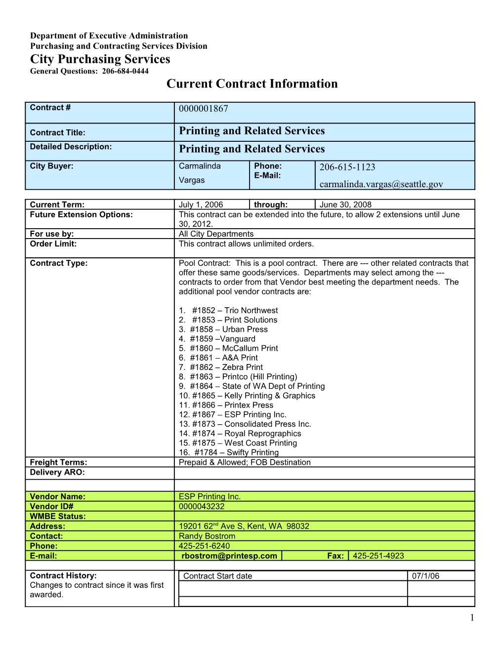 Current Contract Information Form s9