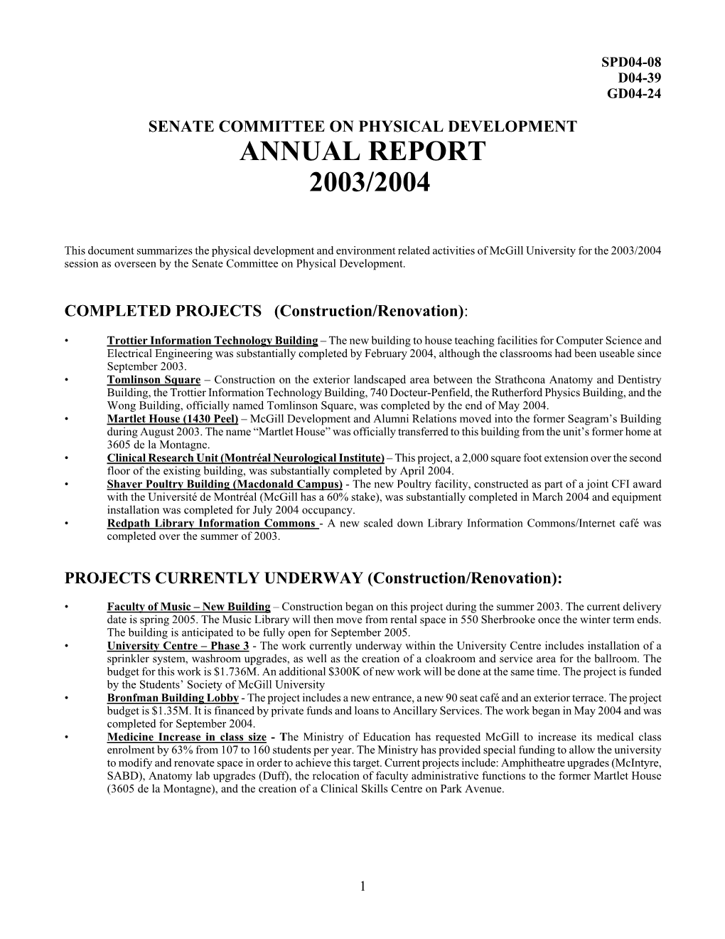 Annual Report 2003/2004