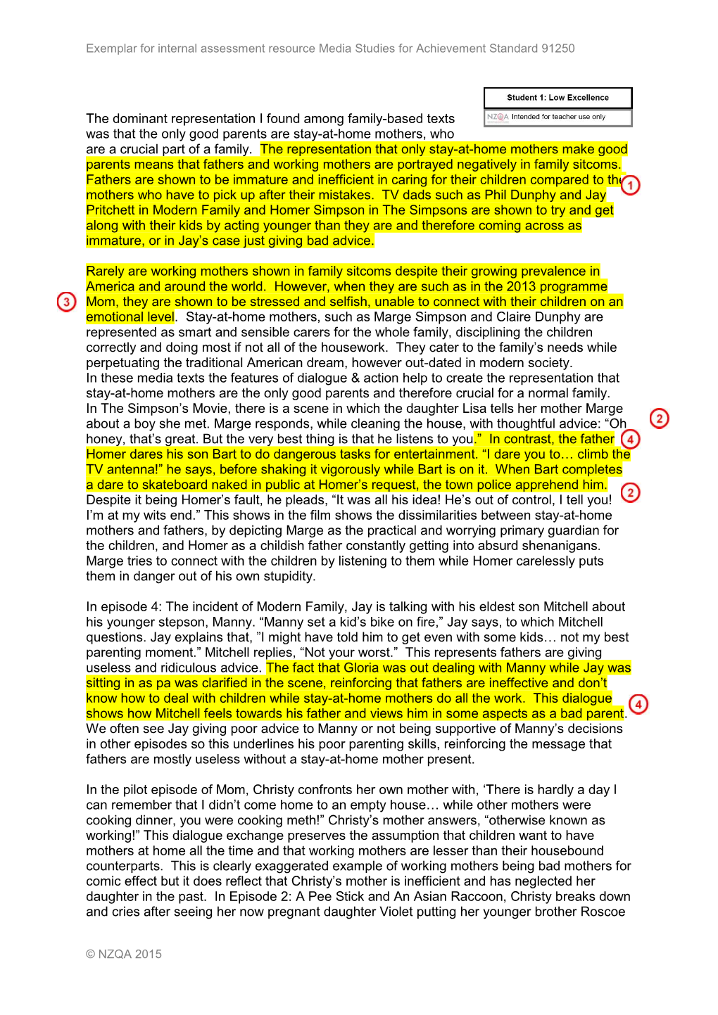 The Dominant Representation I Found Among Family-Based Texts Was That the Only Good Parents Are Stay-At-Home Mothers, Who Are a Crucial Part of a Family