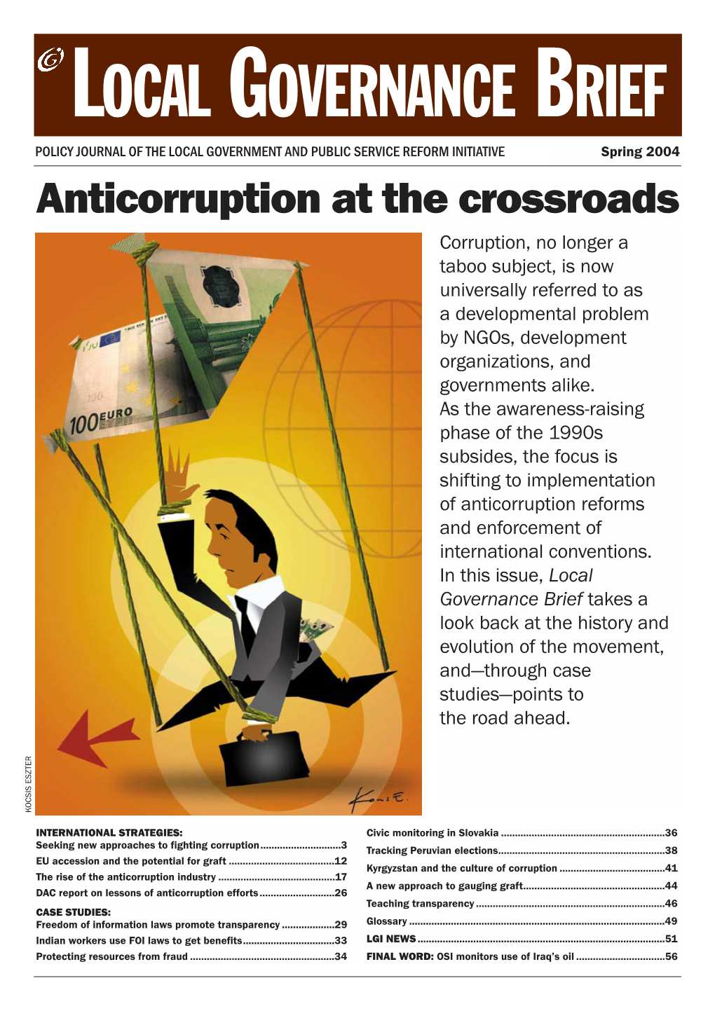 Local Government Brief: Anti Corruption at the Crossroads