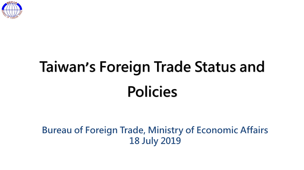 Taiwan's-Foreign-Trade-Status-And