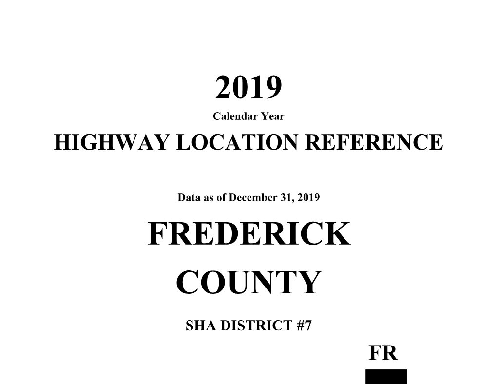2019 Frederick County