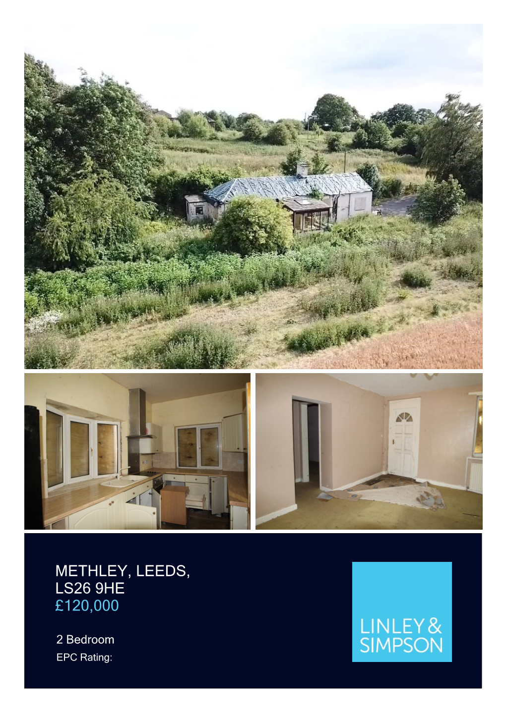 Methley, Leeds, Ls26 9He £120,000