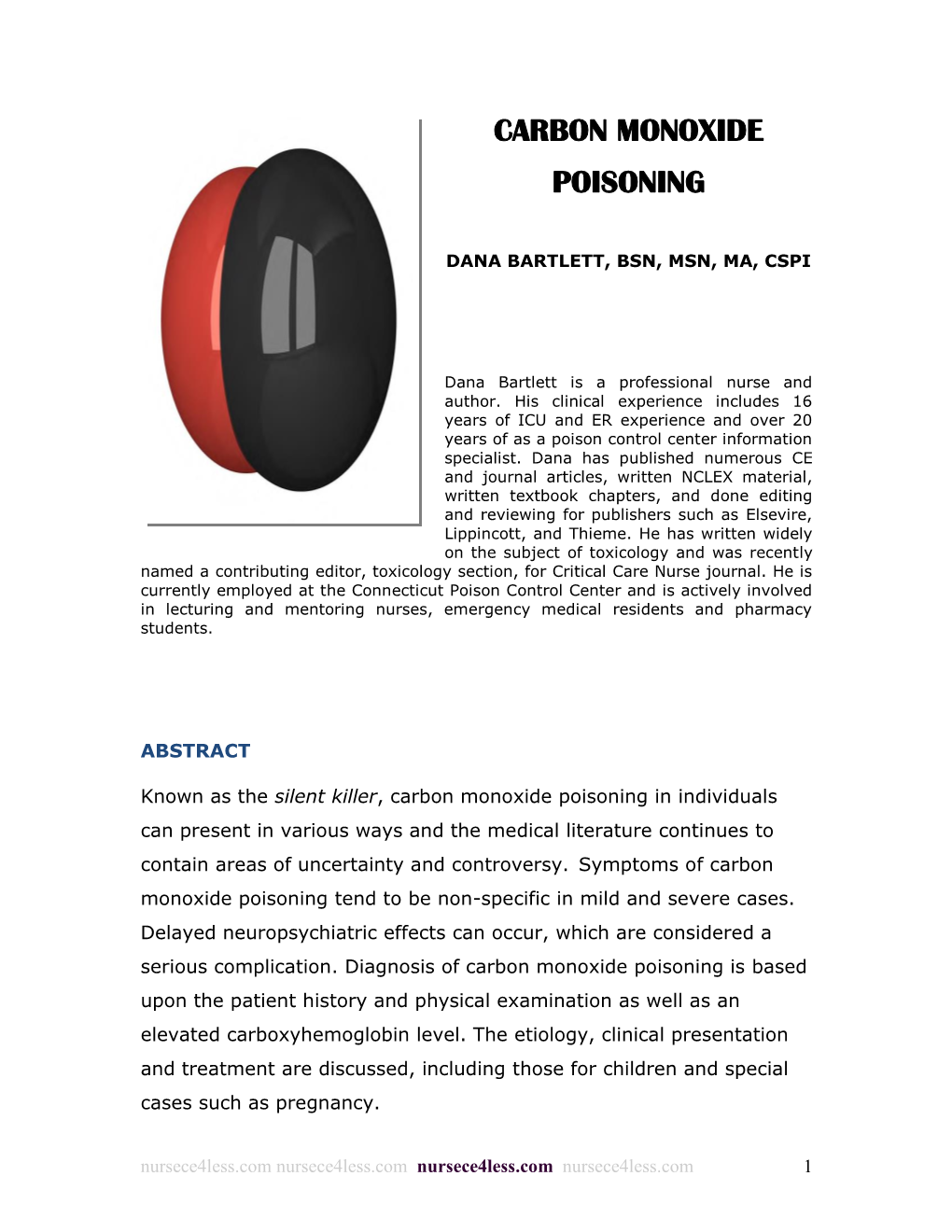 Carbon Monoxide Poisoning