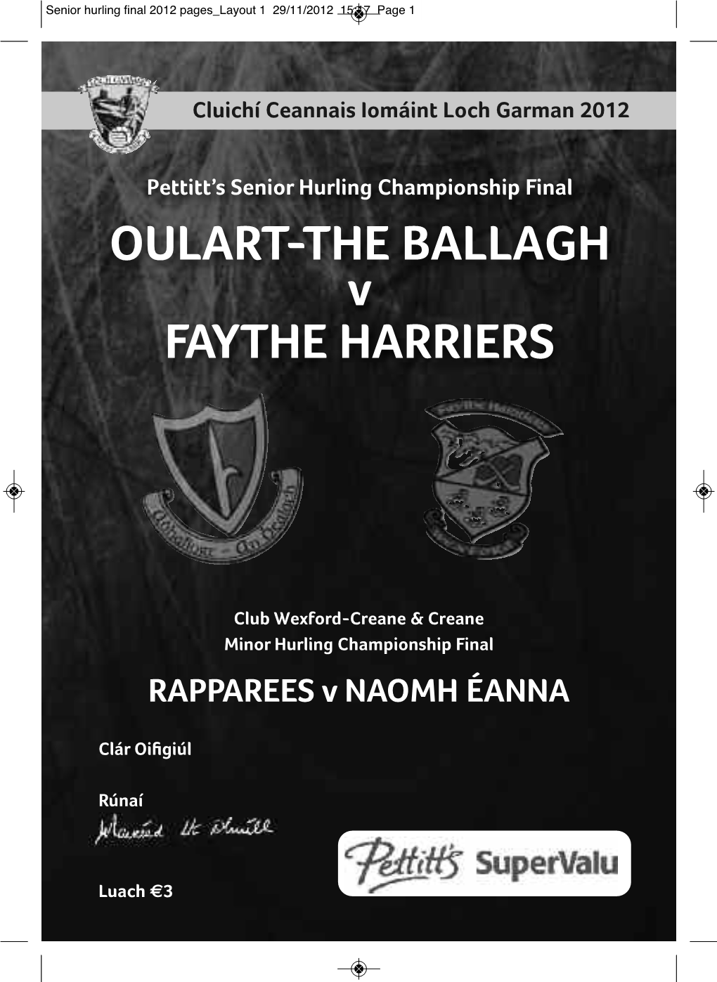 OULART-THE BALLAGH V FAYTHE HARRIERS