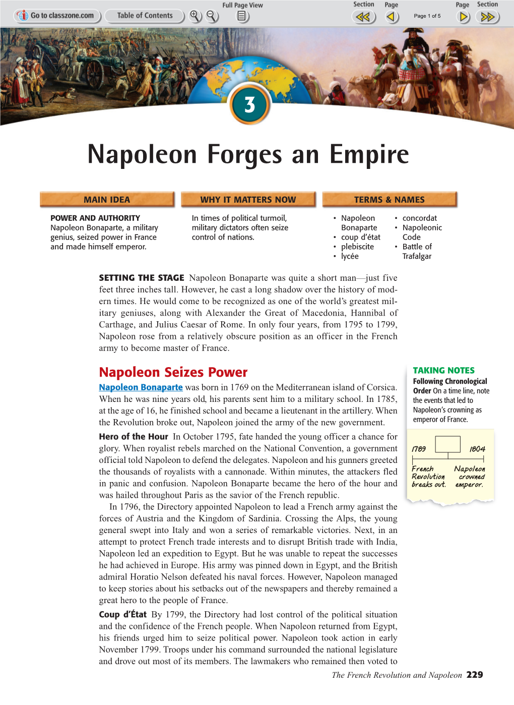 Napoleon Forges an Empire