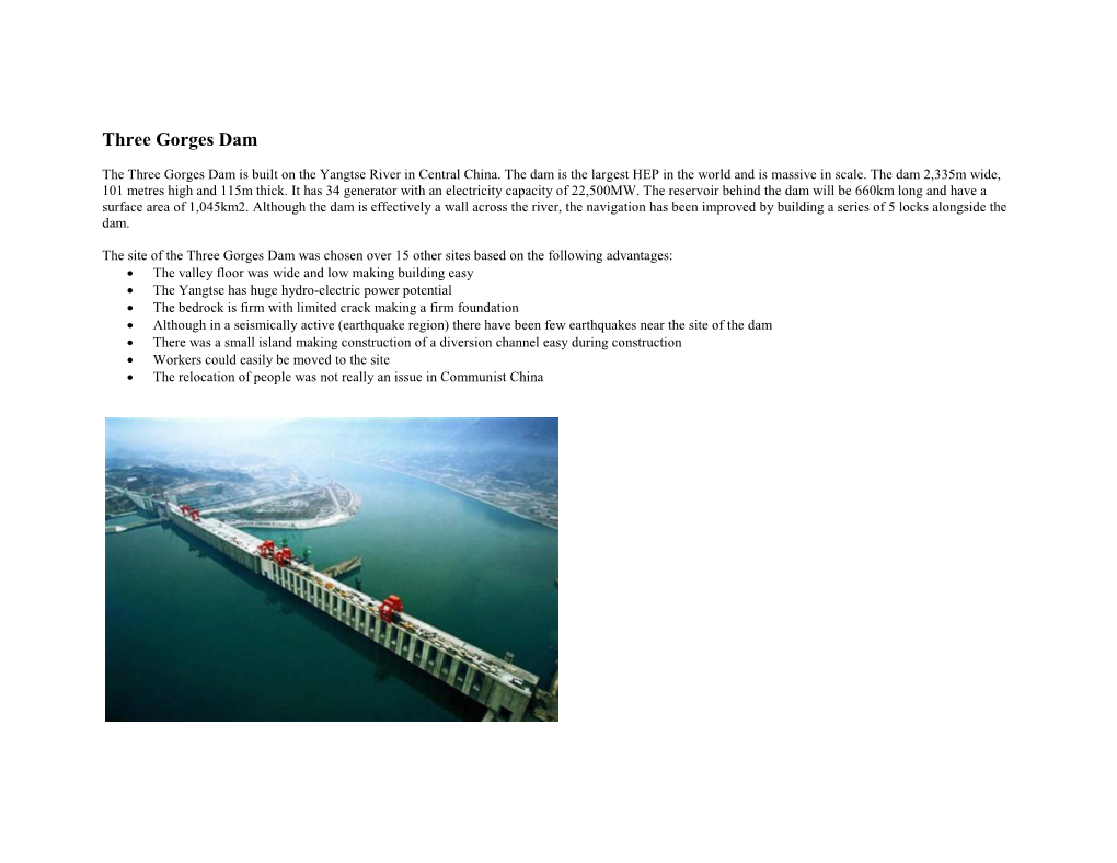 Three Gorges Dam