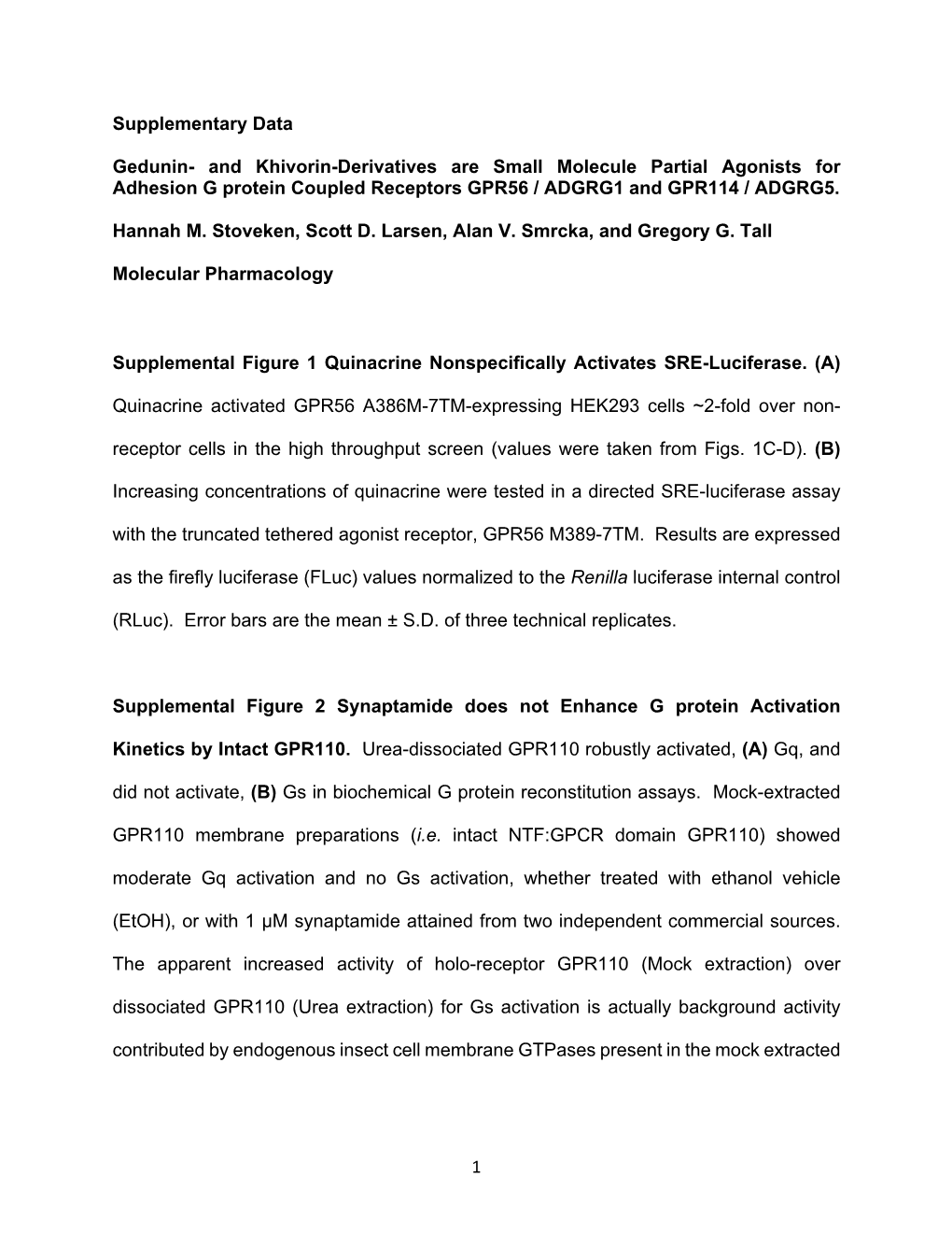 And Khivorin-Derivatives Are Small Molecule Partial Agonists for Adhesion G Protein Coupled Receptors GPR56 / ADGRG1 and GPR114 / ADGRG5