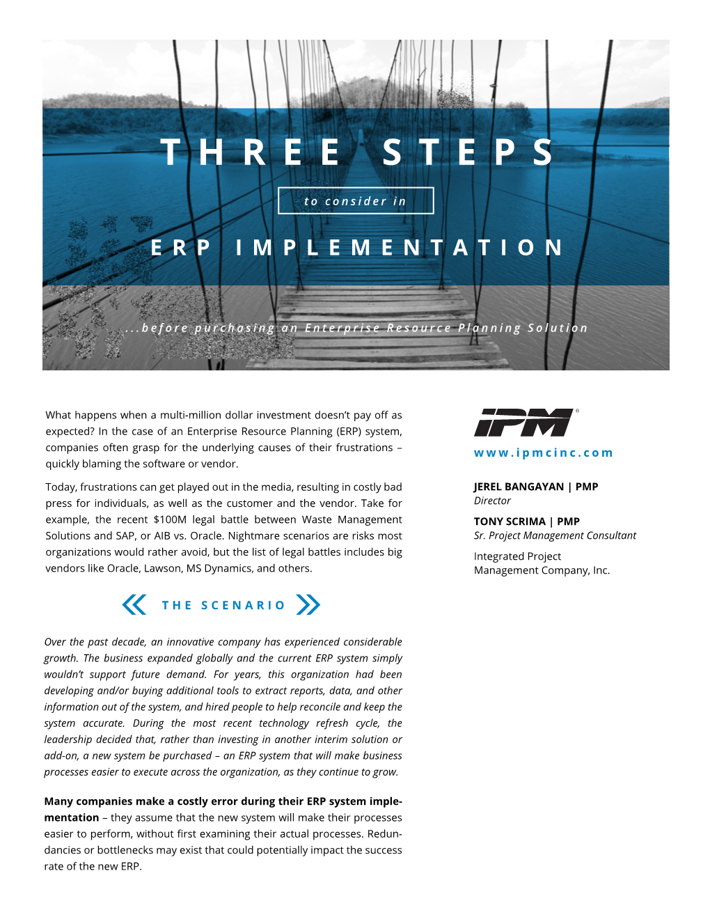 Three Steps ERP Implementation Article