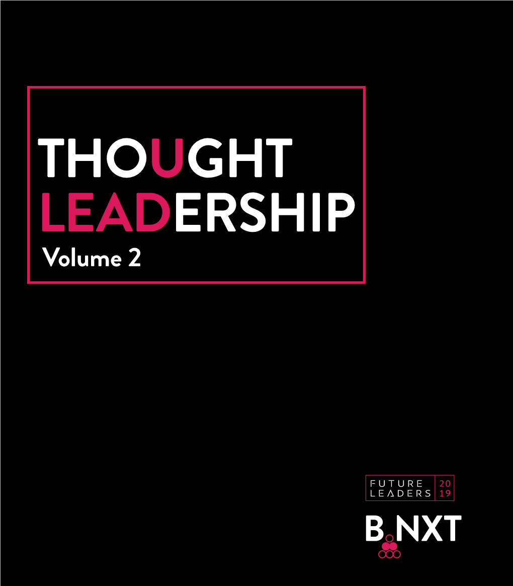 Thought Leadership Volume 2 – 2019