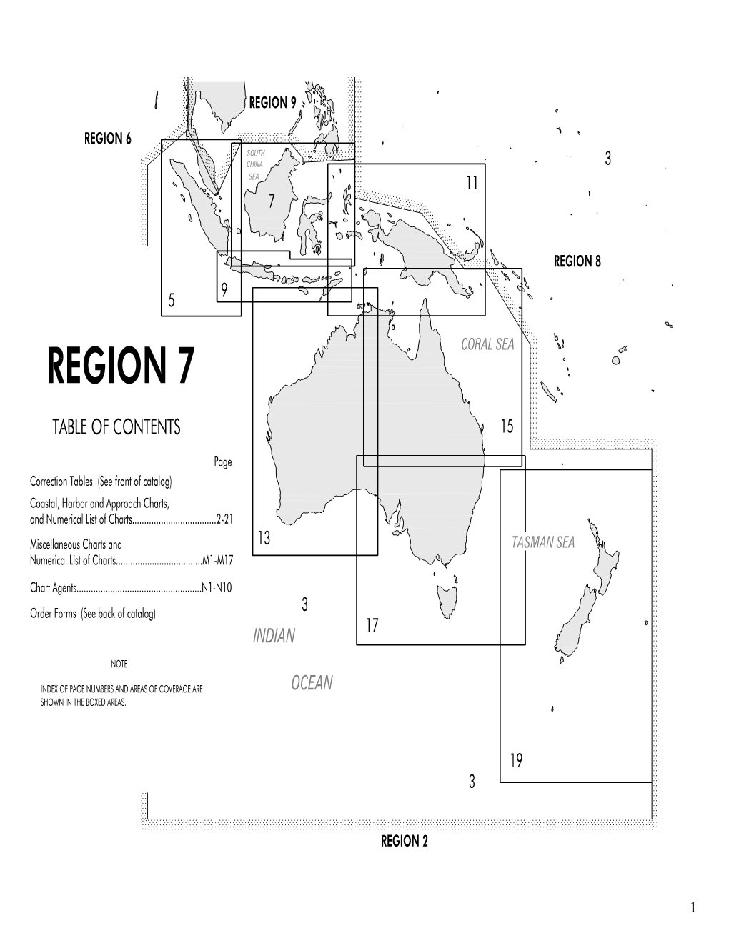 To NGA Charts, Region 7