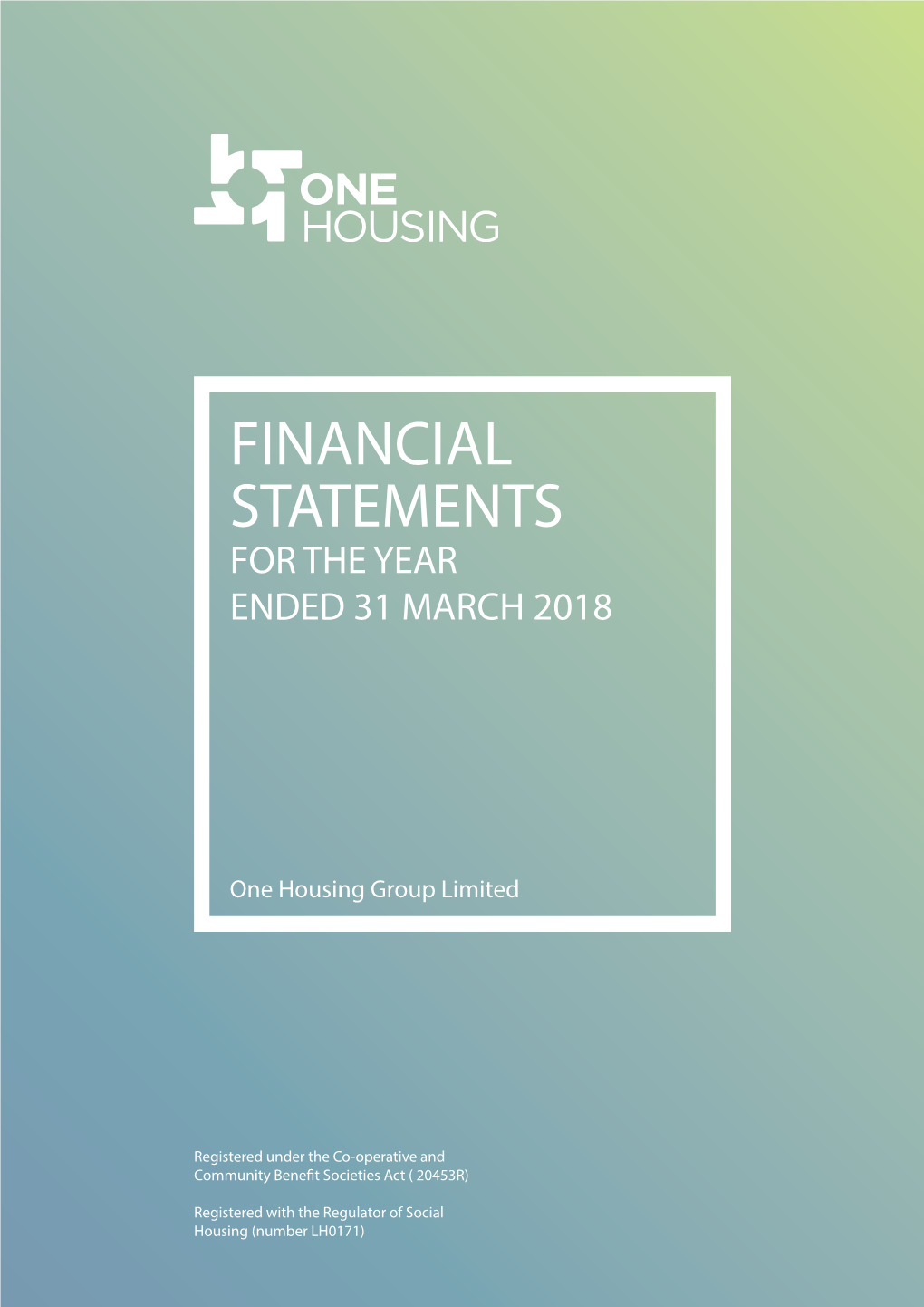 Financial Statements for the Year Ended 31 March 2018