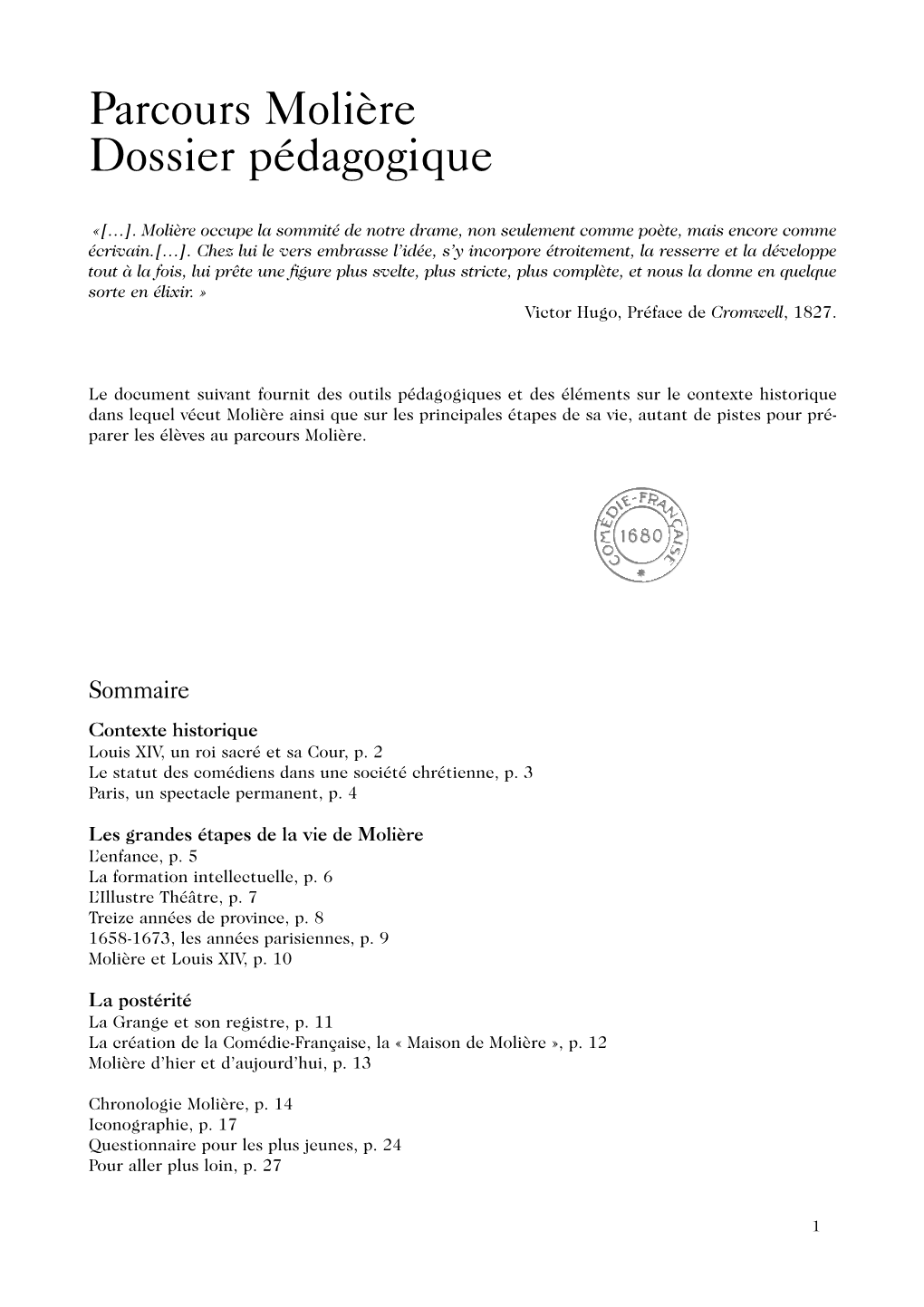 Document Pédagogique Parcours Molière.Qxp