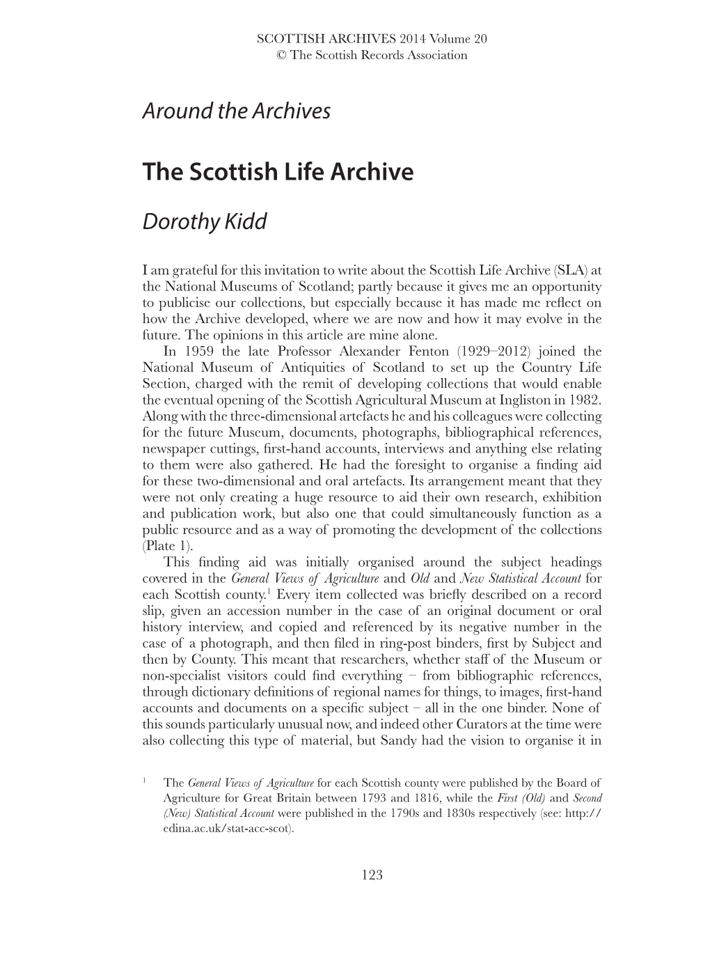 The Scottish Life Archive