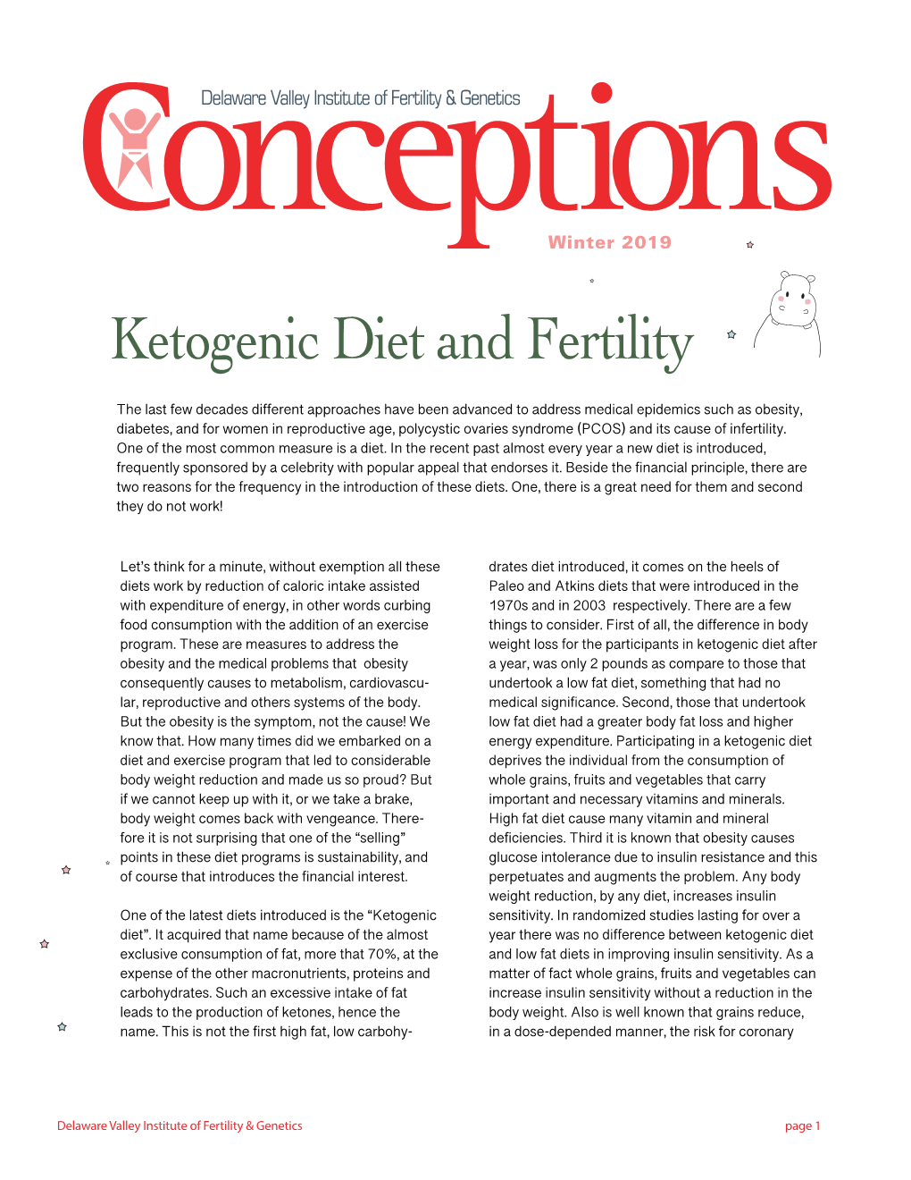 Ketogenic Diet and Fertility
