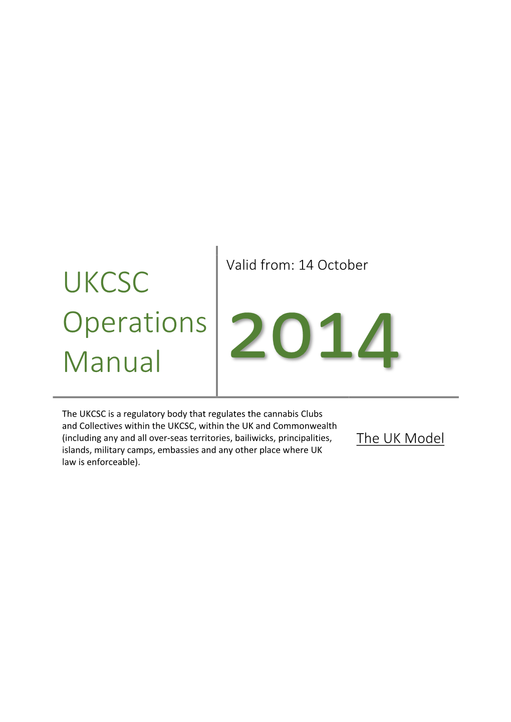 V 2.2 the UK Model UKCSC Full