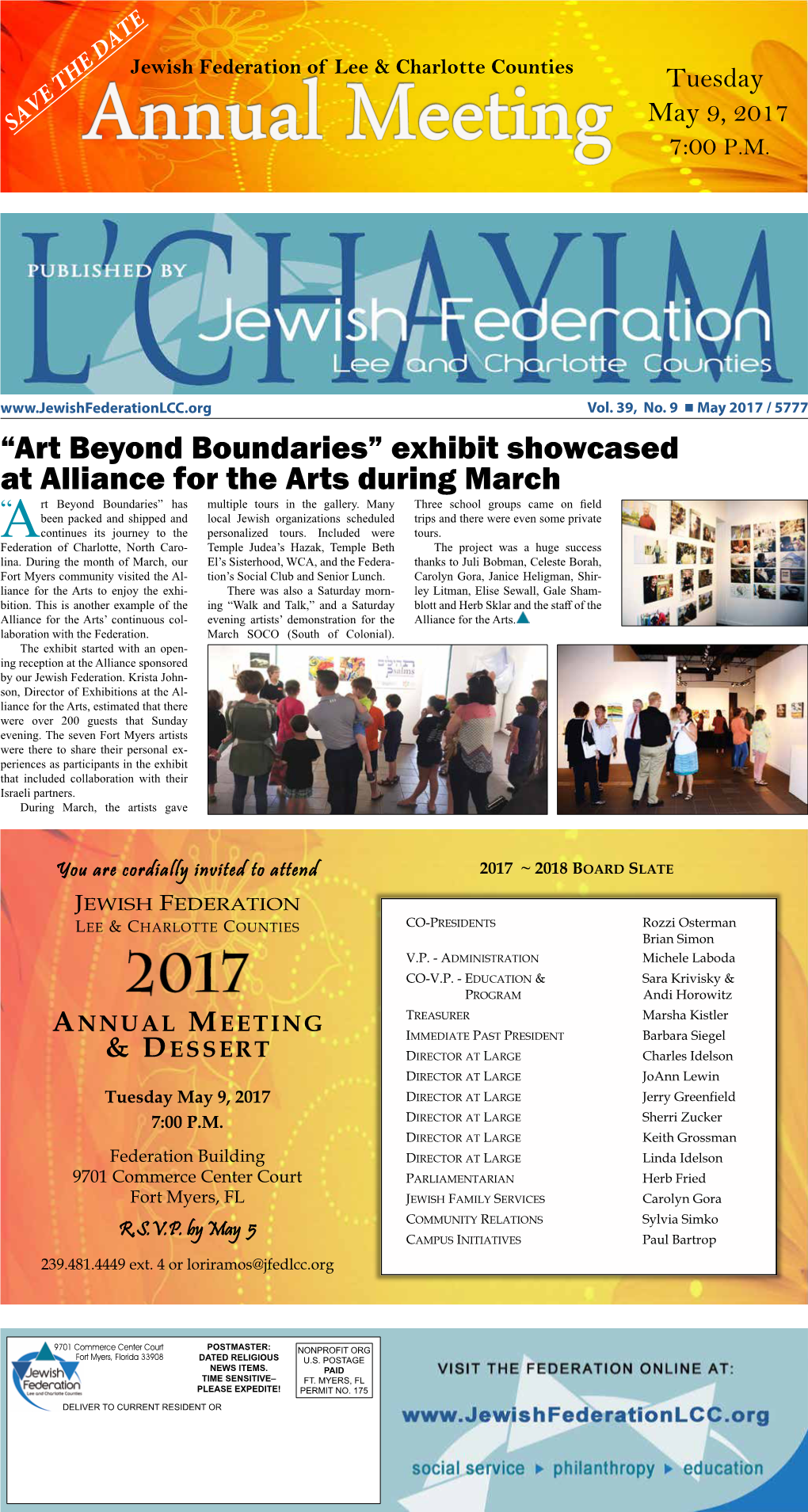 Exhibit Showcased at Alliance for the Arts During March Rt Beyond Boundaries” Has Multiple Tours in the Gallery