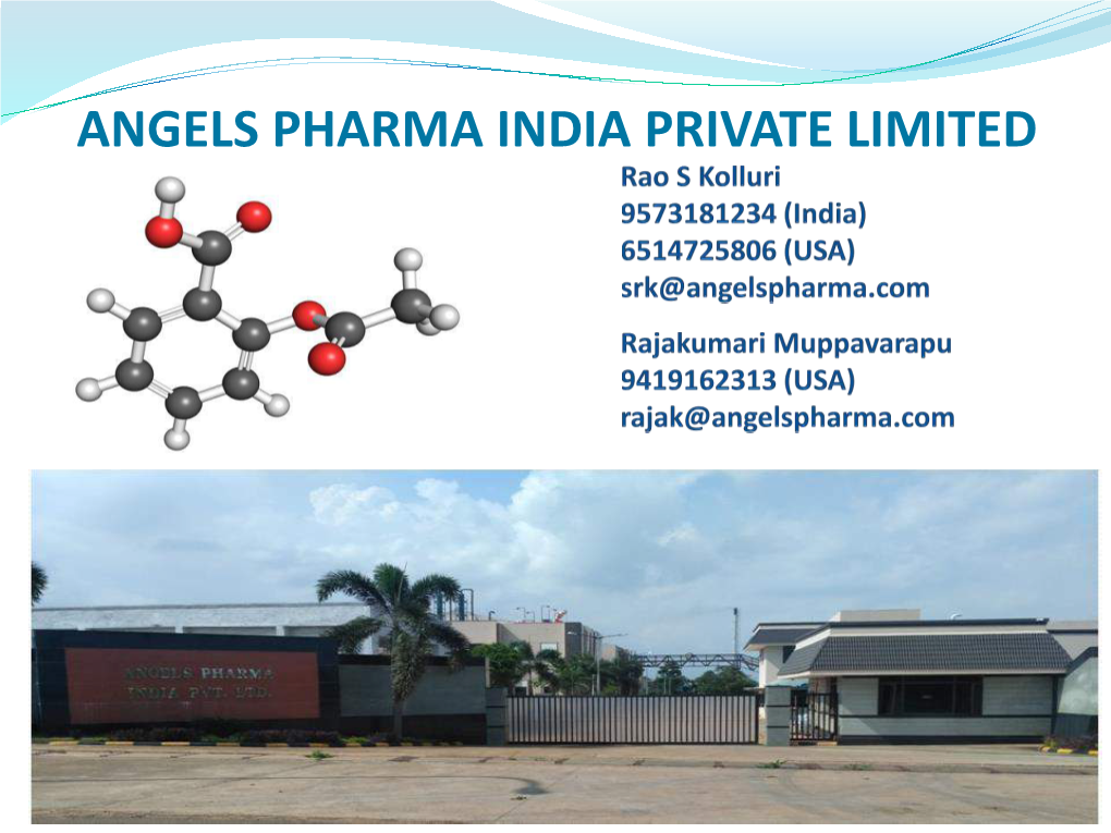 Angels Pharma India Private Limited Plant Location