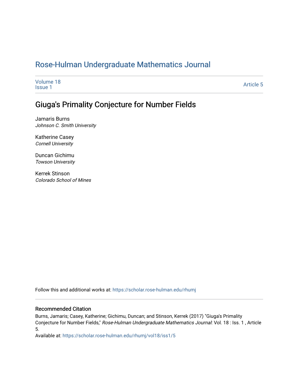 Giuga's Primality Conjecture for Number Fields