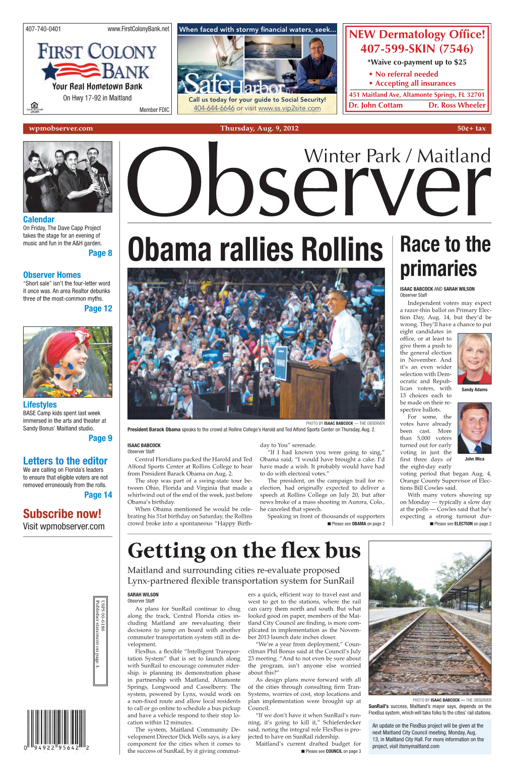 Obama Rallies Rollins Observer Homes Primaries “Short Sale” Isn’T the Four-Letter Word It Once Was