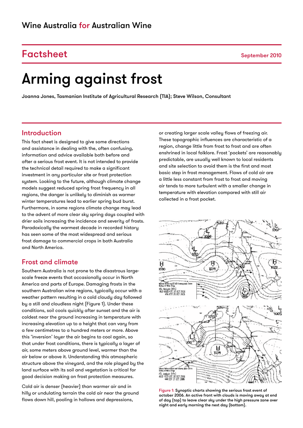 Arming Against Frost