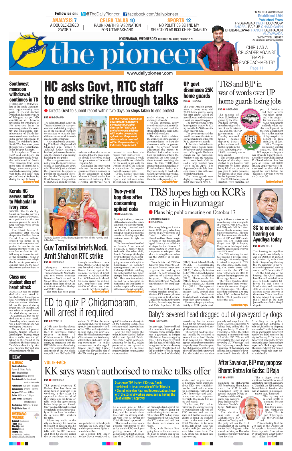 HC Asks Govt, RTC Staff to End Strike Through Talks