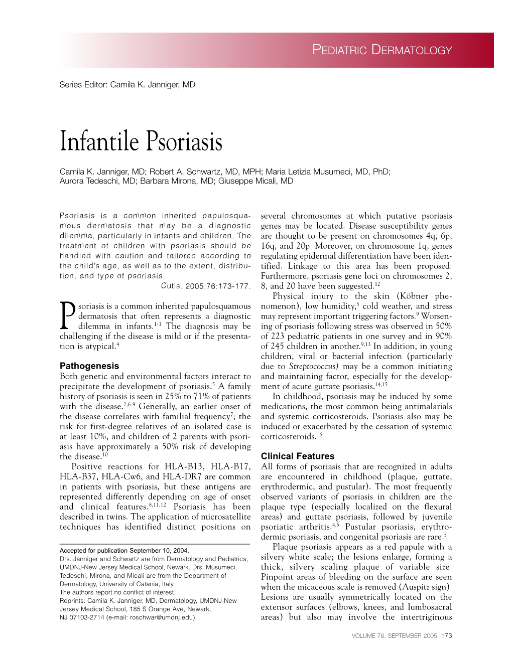 Infantile Psoriasis