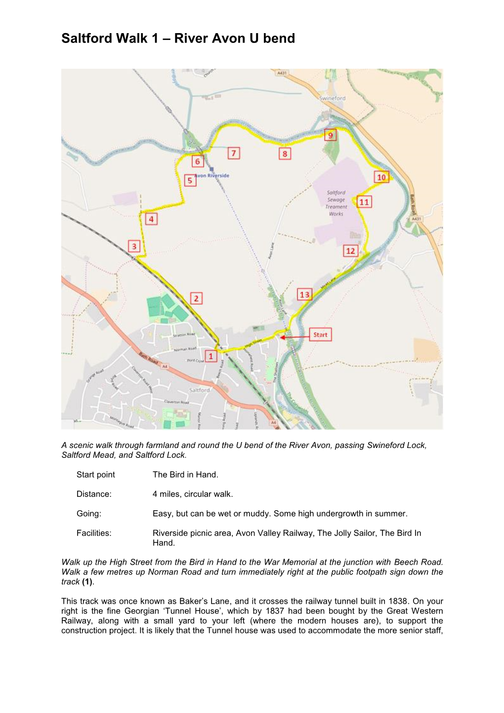 Saltford Walk 1 – River Avon U Bend