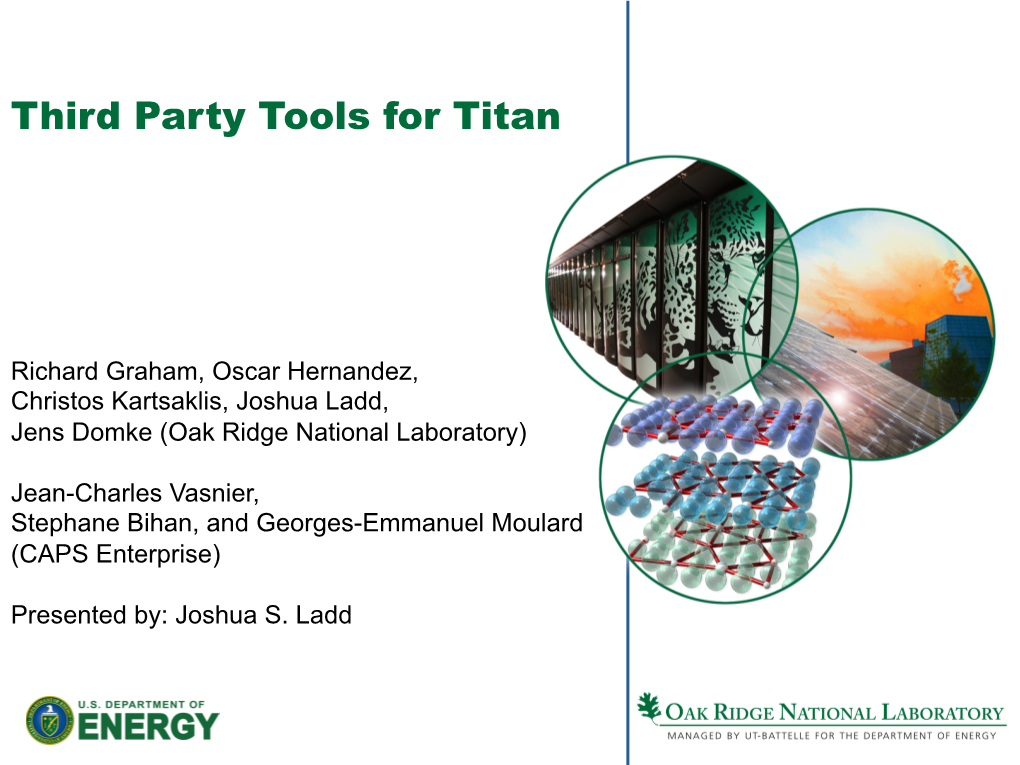 Third Party Tools for Titan