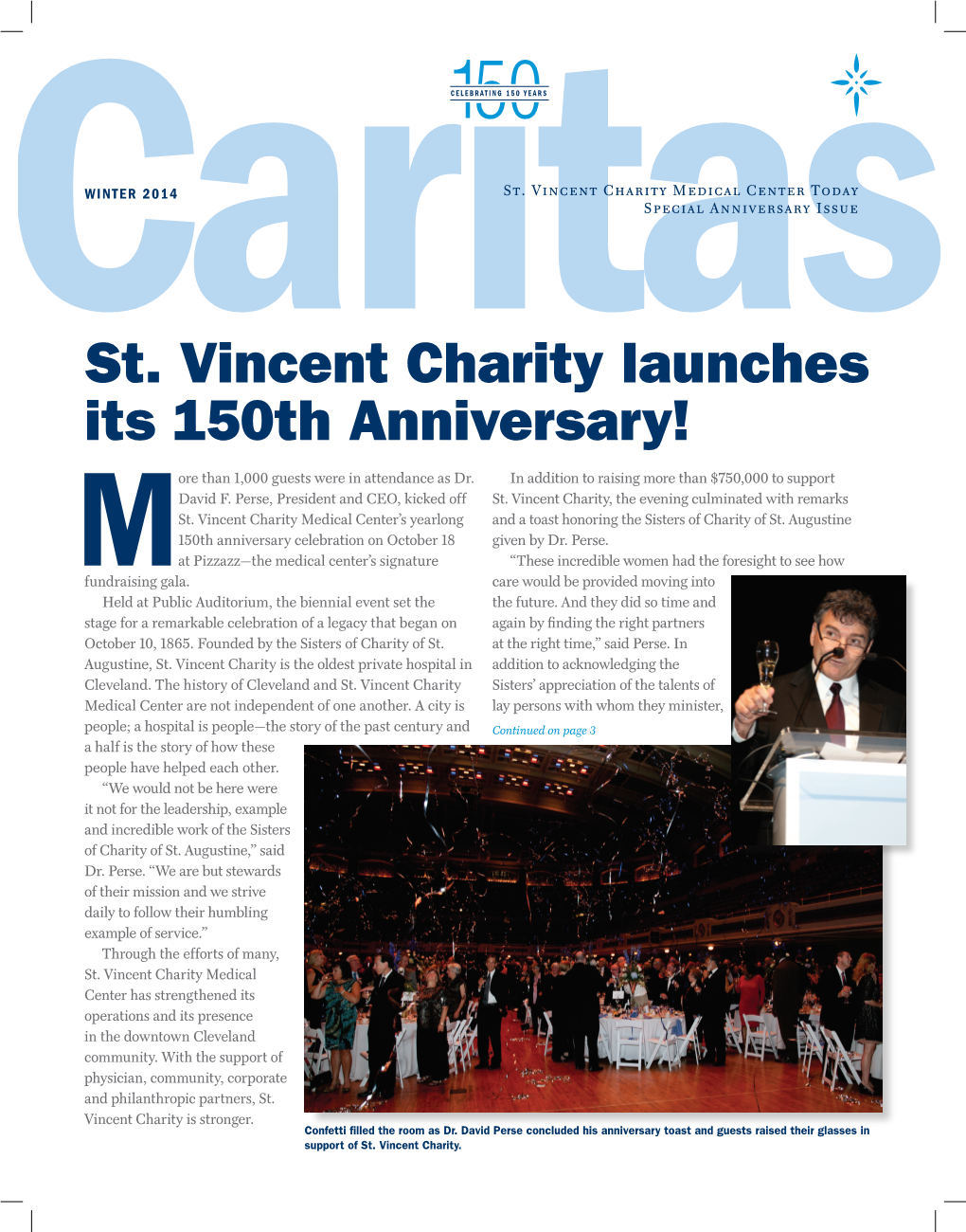 St. Vincent Charity Launches Its 150Th Anniversary!
