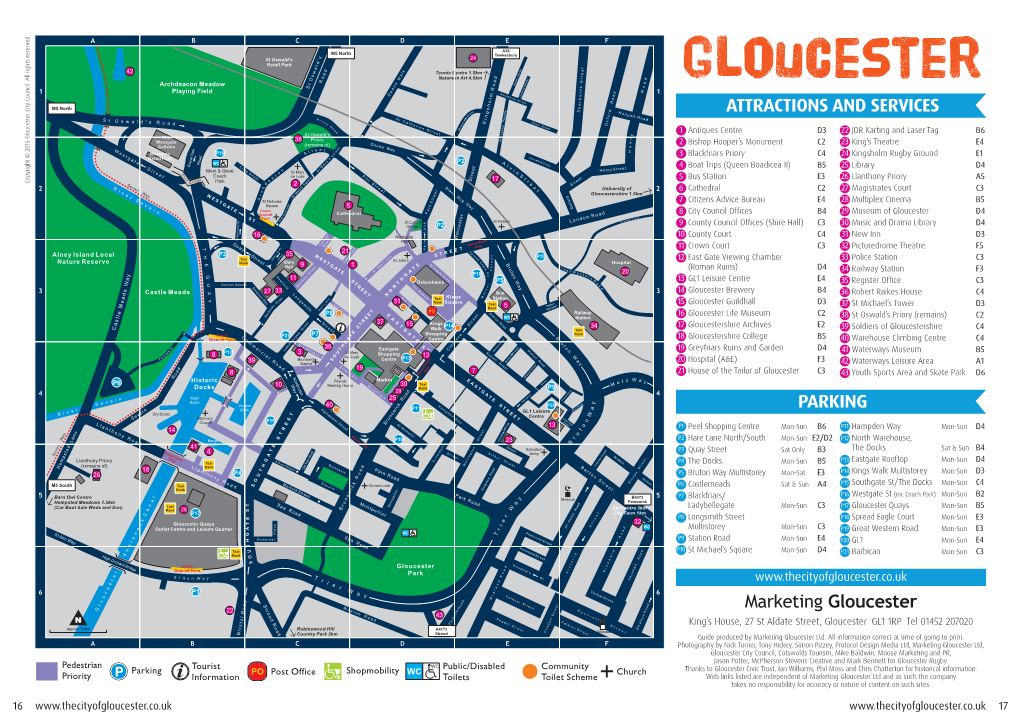 Map of Gloucester