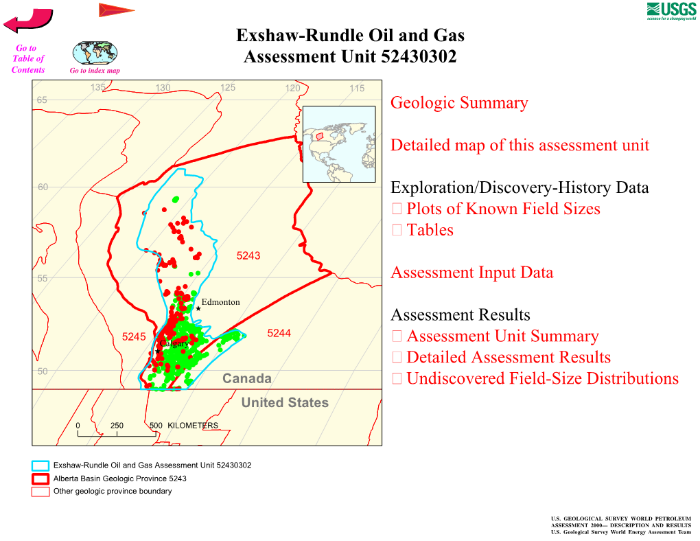 Exshaw-Rundle Oil and Gas Assessment Unit 52430302