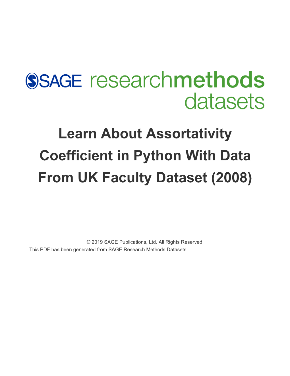 Learn About Assortativity Coefficient in Python with Data from UK Faculty Dataset (2008)