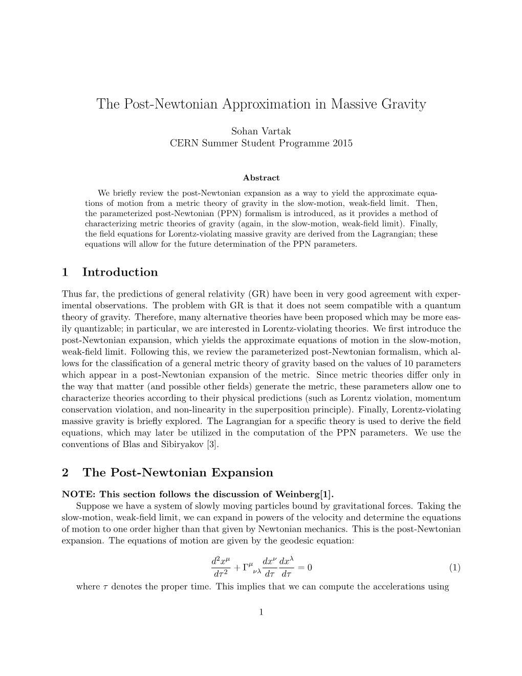The Post-Newtonian Approximation in Massive Gravity