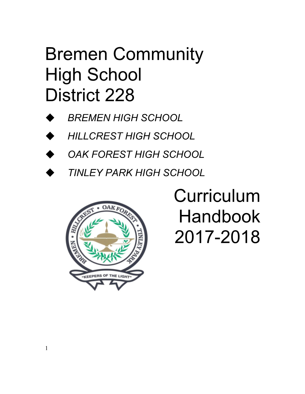Bremen Community High School District 228 Board of Education