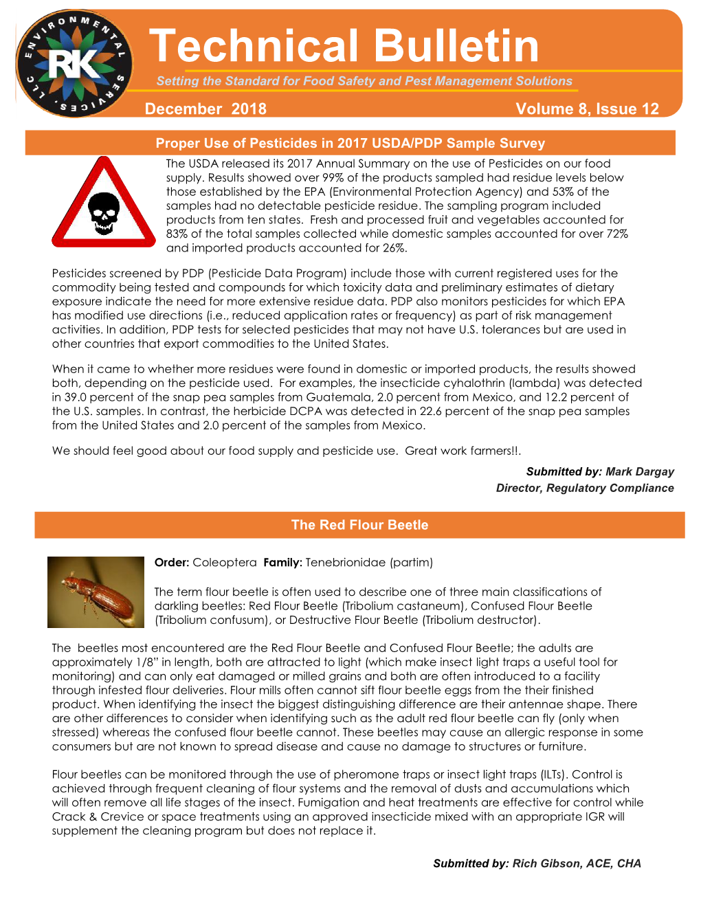 Technical Bulletin Setting the Standard for Food Safety and Pest Management Solutions